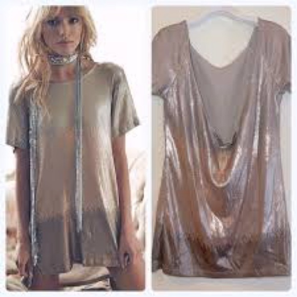 Free People metallic dress